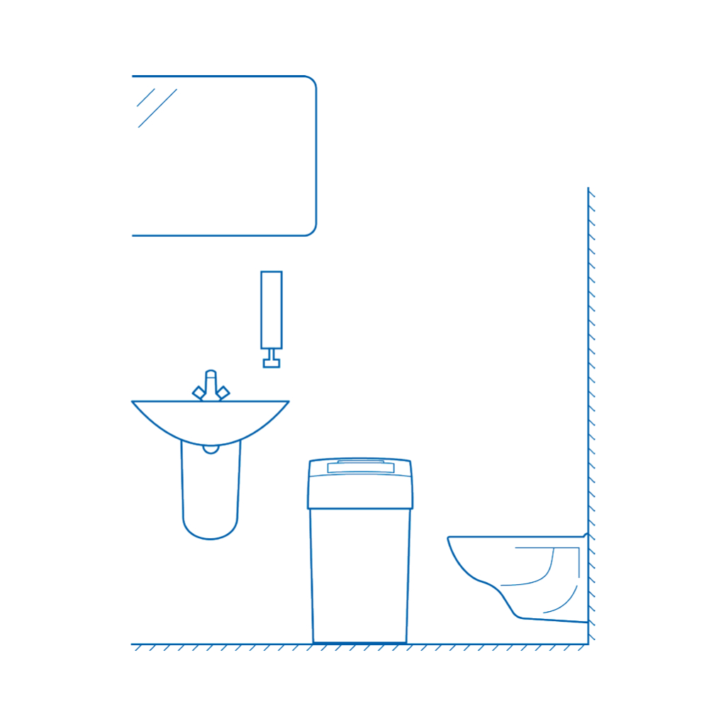 Damenhygiene Ladybin Standard Montage