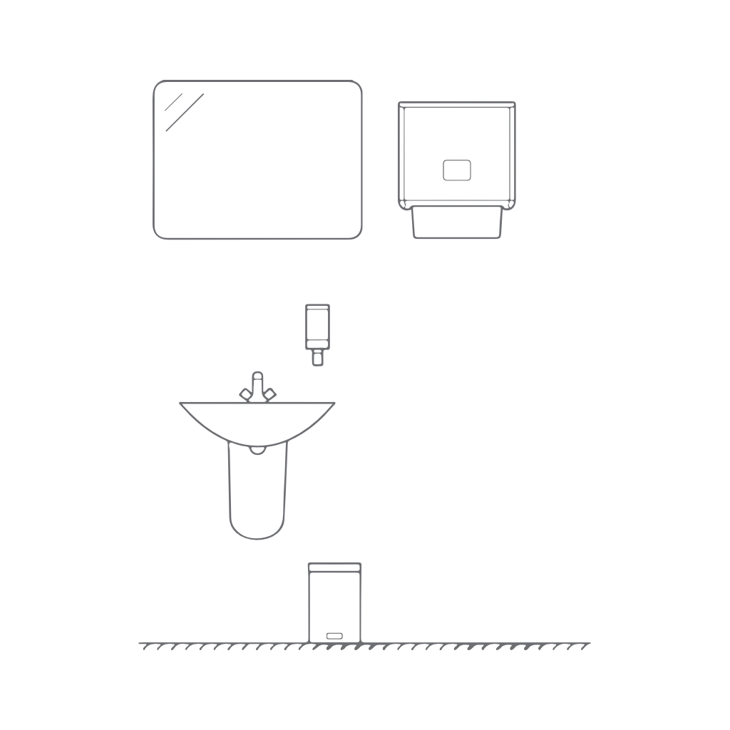 Schaumseifenspender Easy-Load Montage