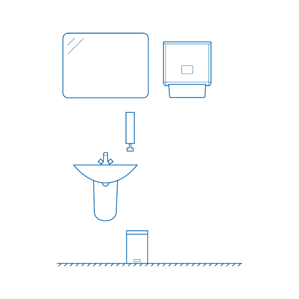 Stoffhandtuchspender SolidCare Integra Montage
