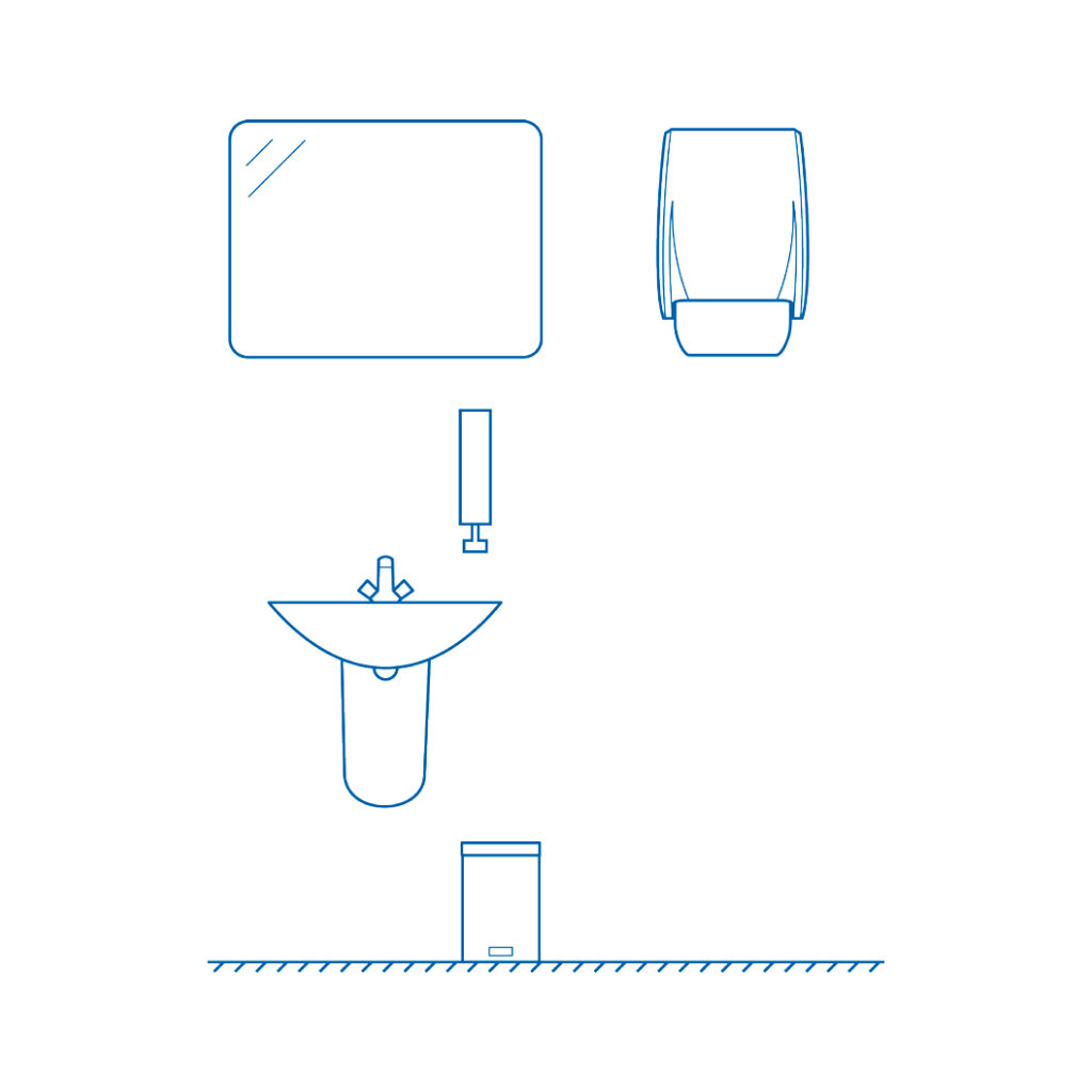 Stoffhandtuchspender TopClean Mini Montage