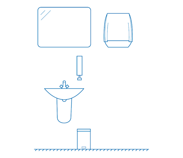 Duftspender Ideal Weiss Montage